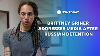 Watch: Brittney Griner addresses media after Russian detention