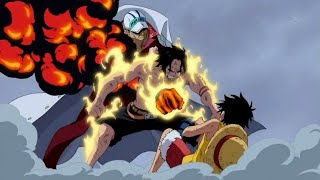 One Piece (موت ايس بين يدي لوفي (مقطع مؤثر