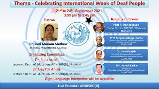 Celebrating International week of Deaf People