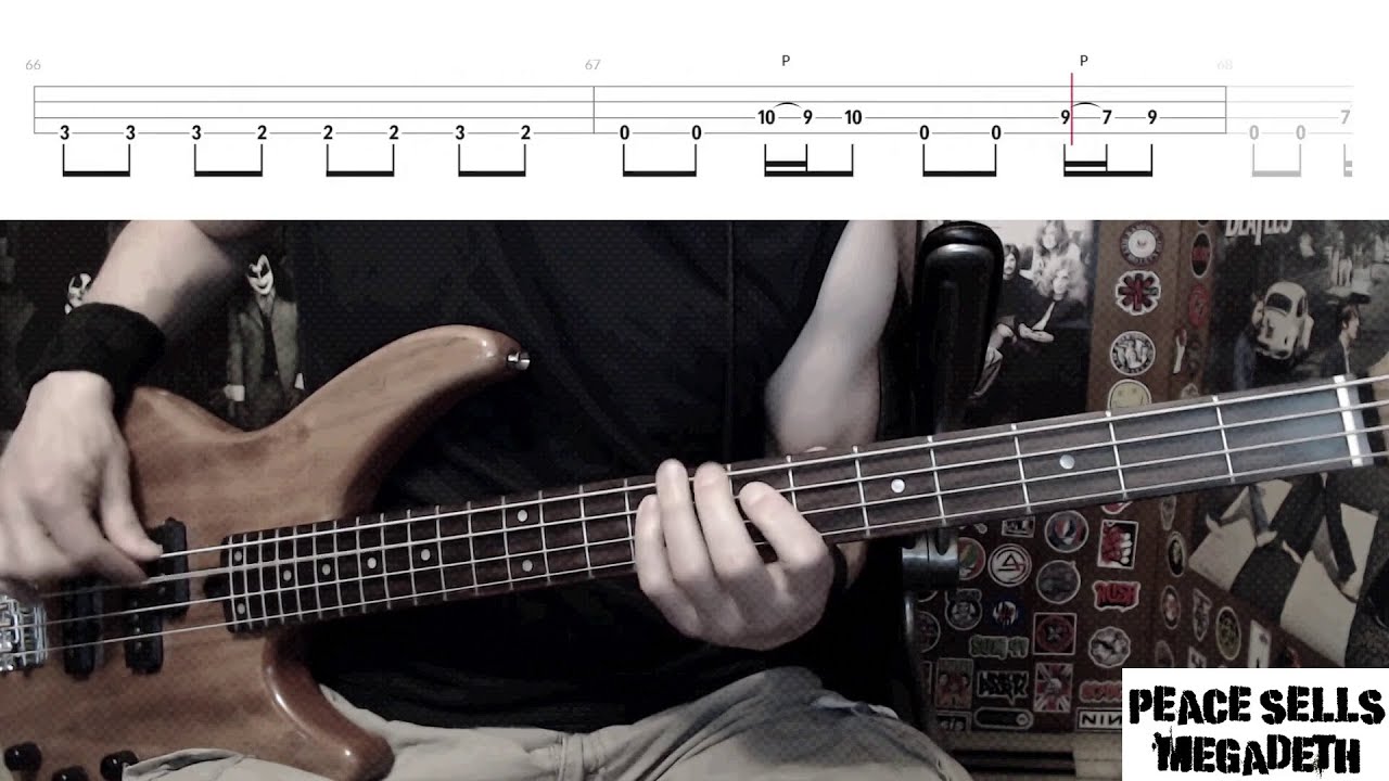 Peace Sells by Megadeth - Bass Cover with Tabs Play-Along - YouTube Music
