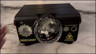 Party Lights Dj Disco Light Disco Ball Light LED Stage Strobe Lights Projector Sound Activated with