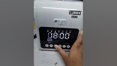 iTBOX i50N Time Recorder Machine How to setting Up & Down Printing Position (In Malay)