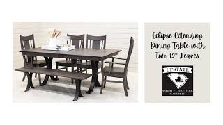 Eclipse Extending Dining Table with Two 12" Leaves
