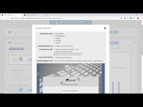 Configuring Guest and Social Media WLAN using Unleashed UI