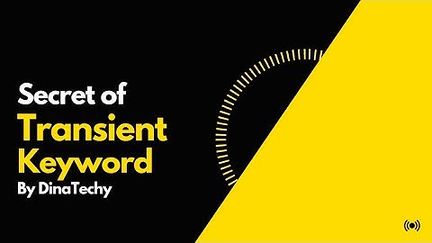 Purpose of Transient Keyword | Serialization | Java | DinaTechy