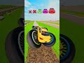 Big and Small Cars vs Mud - BeamNG.drive #beamng #shorts