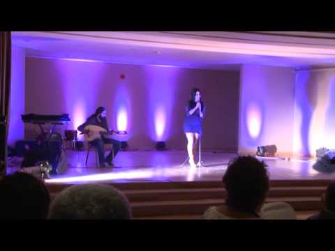 Sara Farah singing "Al-Laylu Ya Layla" at AFPA Gal...