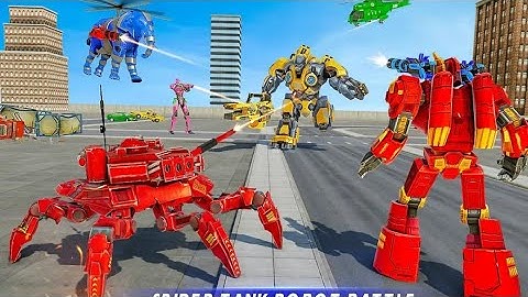 Spider Tank Robot Game Transform - Android Gameplay