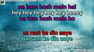 Barsaat Ke Din Aaye Semi Vocal Female Video Karaoke Lyrics