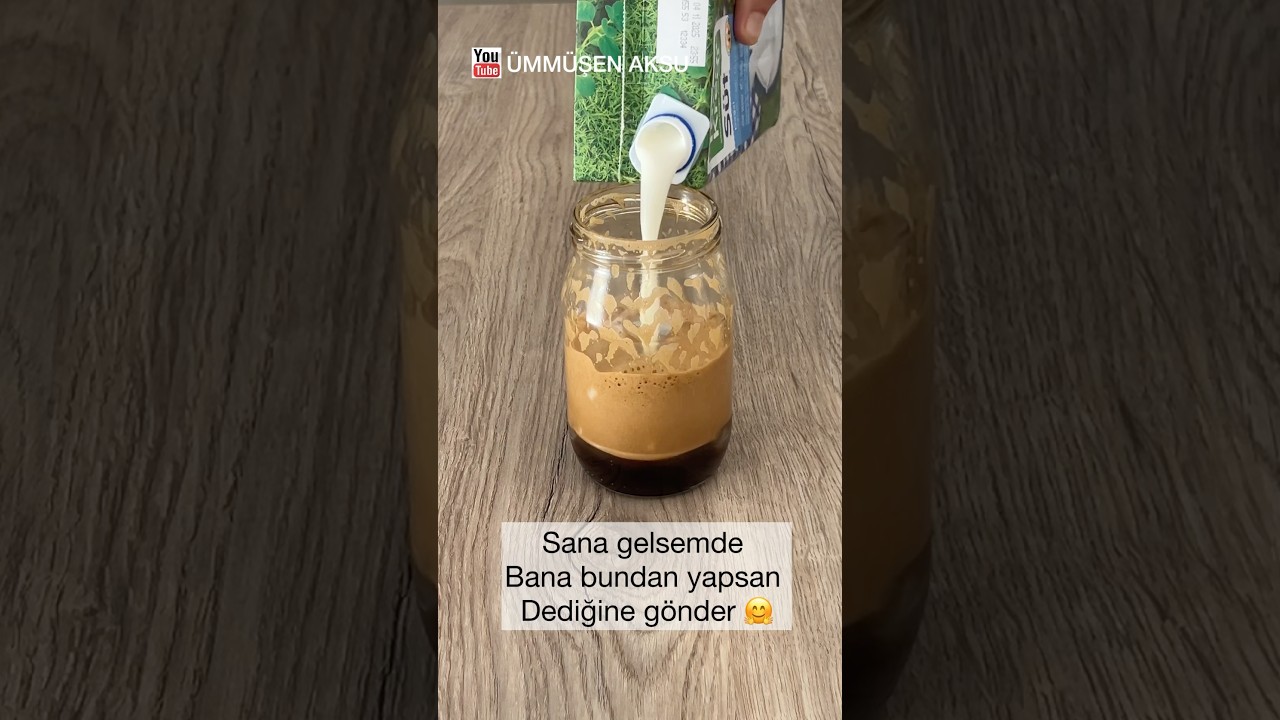 Pratik kavanozda soğuk kahve nasıl yapılır ✅ make cold coffee in a jar 👌 #coldcoffee #soğukkahve