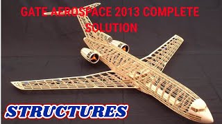 GATE AEROSPACE 2013 Aircraft Structure Paper Analysis: Answer Key & Question Paper