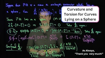 A Relationship Between Curvature and Torsion for Curves that Lie on a Sphere