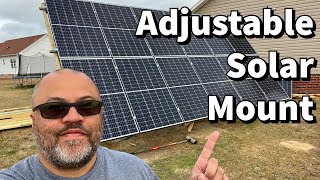 DIY Adjustable Solar Panel Ground Mount - Part 2