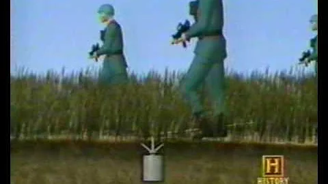 German  Schrapnellmine (S-mine) AKA "Bouncing Bett...
