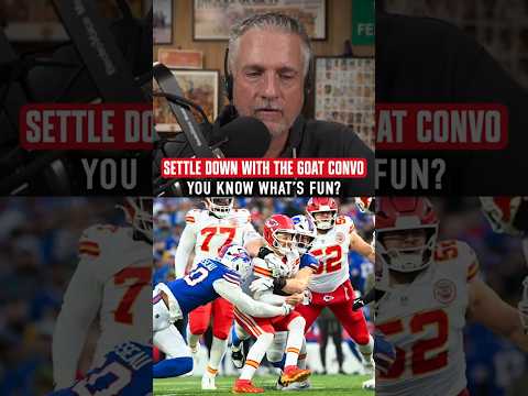 The Chiefs and Patrick Mahomes are 5-4 and of course Bill had to bring up the Tom Brady GOAT convo 😂