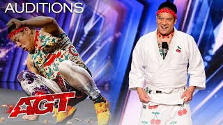 Mr. Cherry Attempts to Break a Record For Crushing Walnuts! - America's Got Talent 2021 Resimi