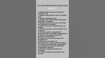 YCMOU SY B.COM ECO201 IMPORTANT QUESTION 2025 EXAM #ycmouexam #exam #economics #business #sybcom