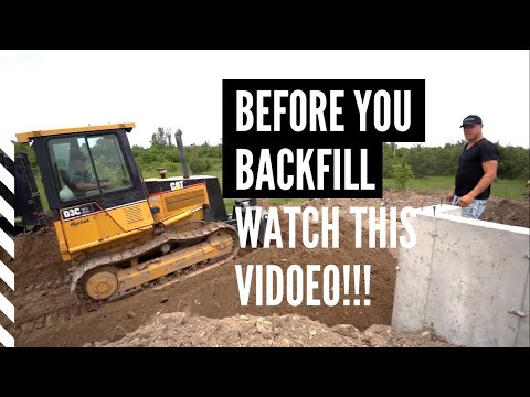 Backfilling a Foundation.  A must watch before you backfill!!!