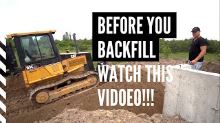 Backfilling a Foundation.  A must watch before you backfill!!! screenshot 1