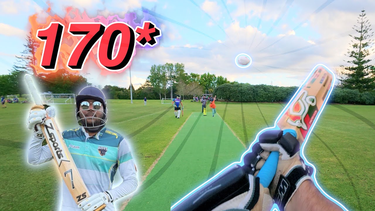 He made 170* off 68 balls!!!! POV Cricket
