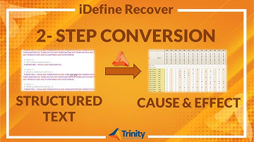 Convert Structured Text into Function blocks and Cause and Effect in 2 Steps using iDefine