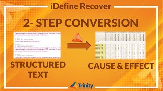 Convert Structured Text into Function blocks and Cause and Effect in 2 Steps using iDefine