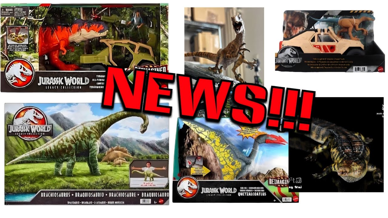 NEWS!!! New Mattel Tyrannosaurus, Quetzalcoatlus, Brachiosaurus