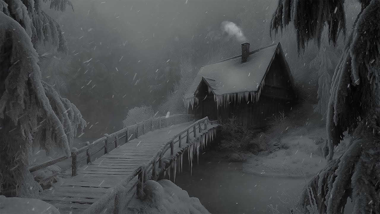 Howling Wind & Blowing Snow Sounds for Sleep | Intense Blizzard & Heavy ...