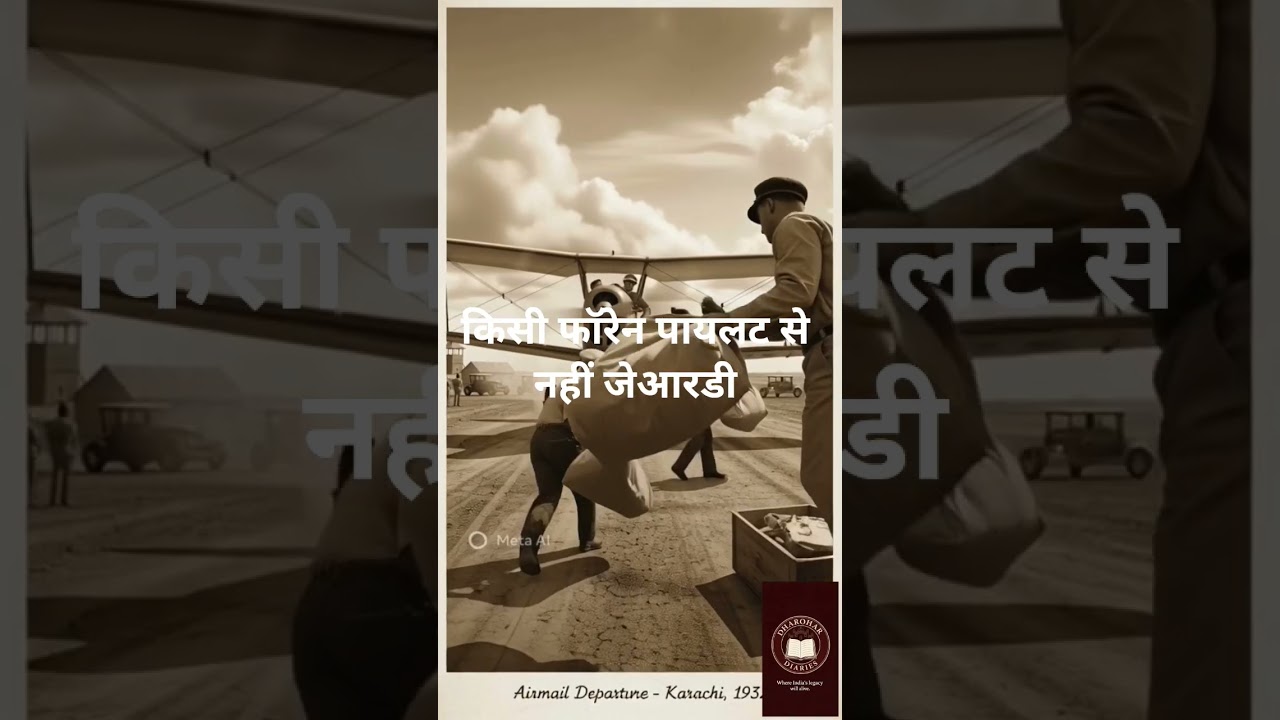 भारत की पहली commercial flight JRD Tata ने खुद उड़ाई थी! ✈️🇮🇳 