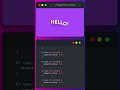 animation on tha text #shortsfeed #html5 #css #coding #shorts