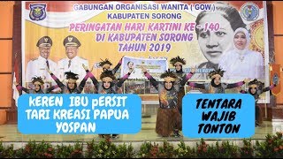 Tari Kreasi Papua Yospan Persit Densipur Sorong