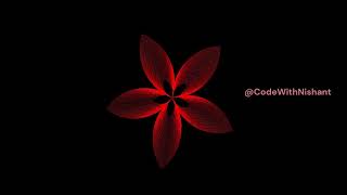 Just 11 Lines of Code to Make this In PYTHON || Flower Python Code