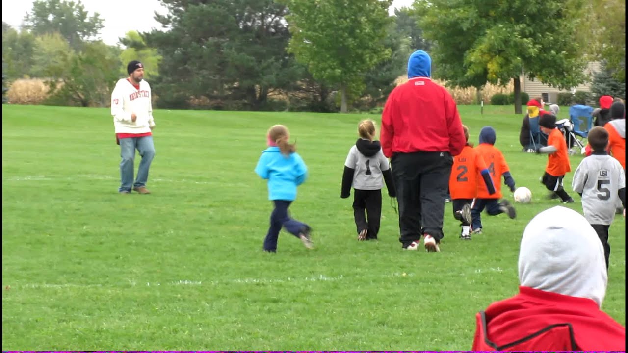 Amazing first grade 7 year old soccer player showing speed and skills