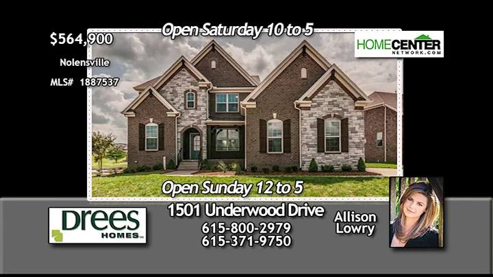 1501 Underwood Dr, Allison Lowry, Drees Homes, 615...