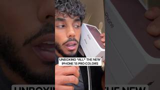 UNBOXING the NEW iPhone 18 Pro Colors #iphone18promax #iphone18pro #tech