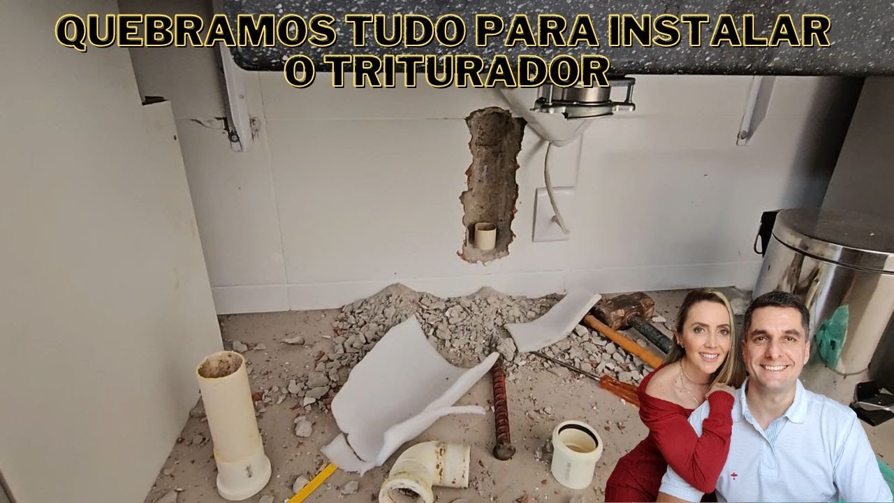 AJUSTAMOS A SAÍDA DE ESGOTO PARA O TRITURADOR DE ALIMENTOS INSINKERATOR 66