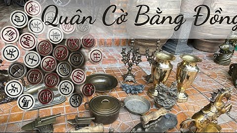 Bộ cờ bằng đồng _ Bàn ủi con gà xưa _ hổ đồng xưa #đồcổcầnthơ #đồcổ 