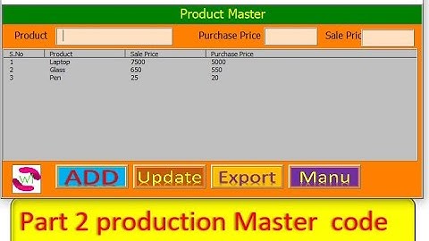 Mastering Excel VBA: Building a Comprehensive Inventory Software (Part 2 product master code)