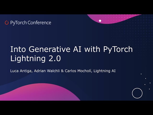 Image from Into Generative AI with PyTorch Lightning 2.0