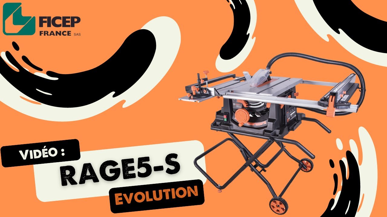 Scie sur table EVOLUTION RAGE5-S - [Multi-matériaux 🔸] - YouTube