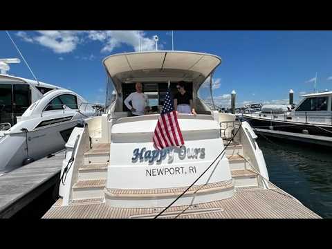 ⁣Riviera 5400 motor yacht  upgrades  over the Newport RI winter