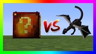Minecraft  Ateş Şans Bloğu VS Ender Ejderhası