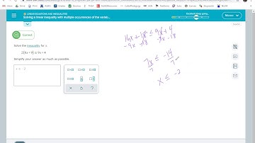 Solving a linear inequality with multiple occurrences of the variable: Problem type 2