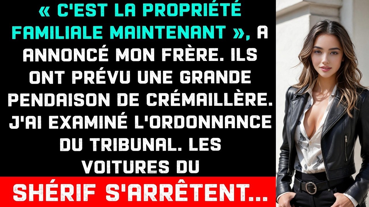 Le gravier a crissé sous mes pneus, et c’est là que tout a basculé. J’étais en retard de quelques minutes, comme toujours, quand mon oncle Raphaël a lancé depuis le porche : « Savanna ! Toujours à...