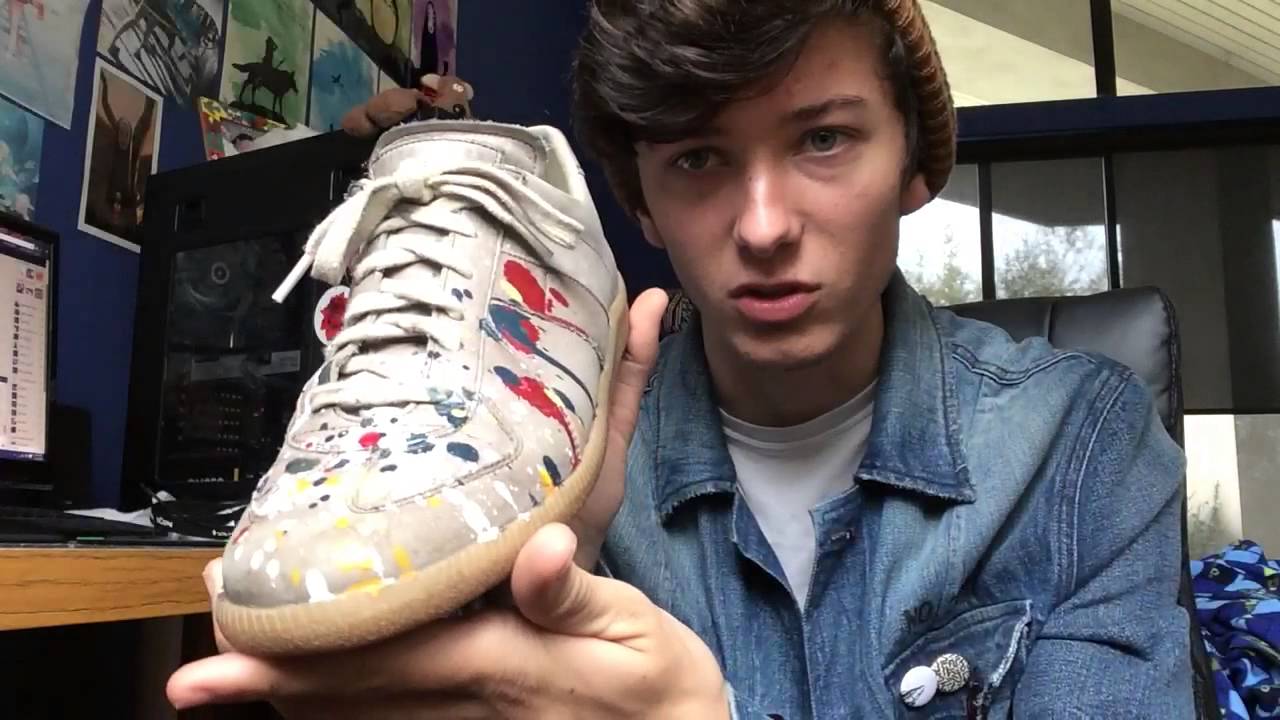 HES BACK WITH A GRAIL! Review: Maison Martin Margiela Paint Splattered Colorway! YouTube