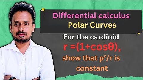 Radius of Curvature in Polar Curves (Examples - 4) -  Engineering Mathematics
