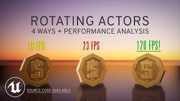 Rotating Objects in UE4, Benchmarked (Get better FPS!)
