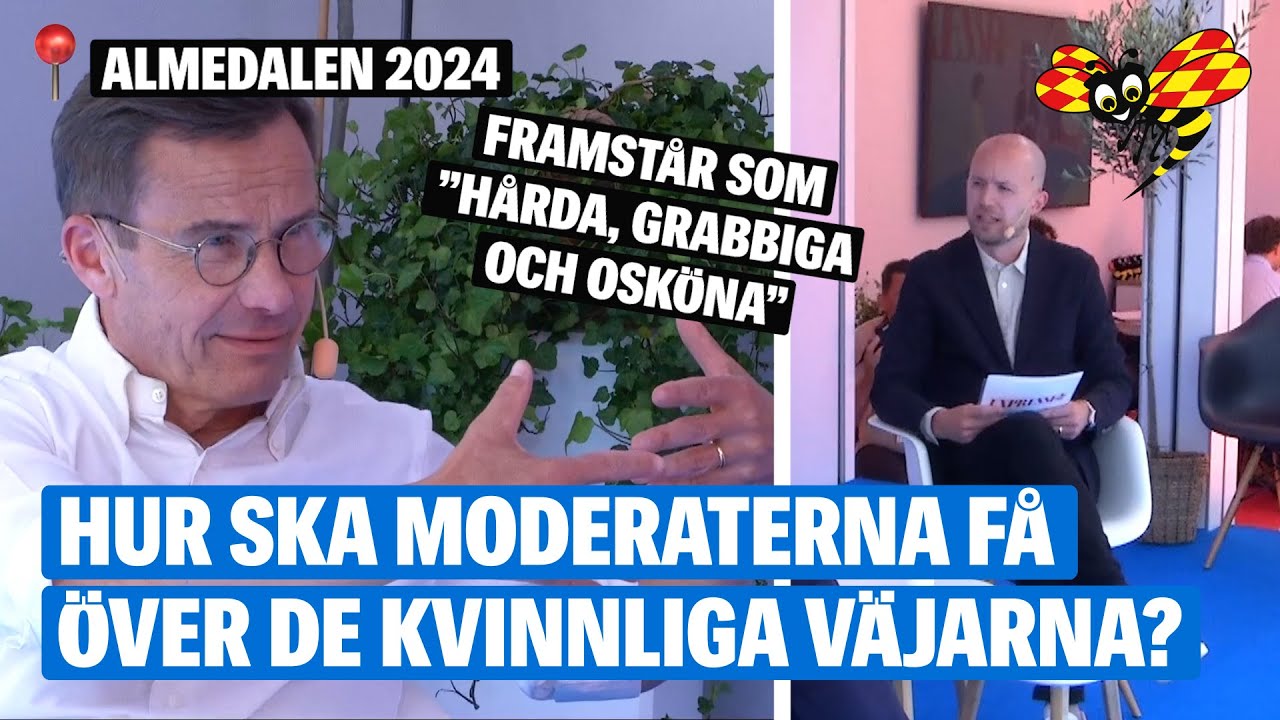 Hur ska M vinna över kvinnorna? Ulf Kristersson (M) frågas ut under Almedalsveckan
