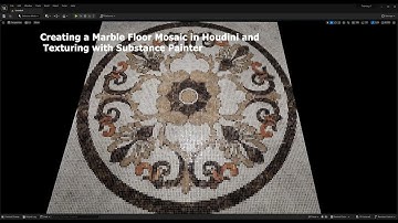Marble Floor Mosaic Breakdown: Houdini & Substance Painter + Free Texture Download