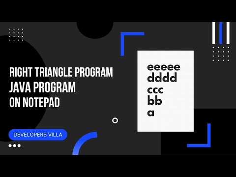 #4 Small Pattern Program In Java | Small Right Triangle pattern | Write A Program In Notepad |